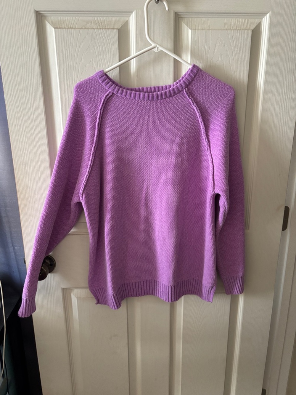 Zenana Outfitters Lavender Crewneck Knit Sweater